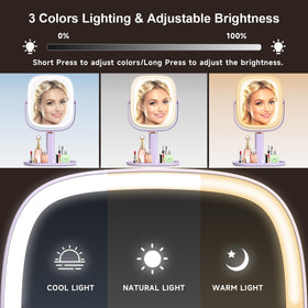 Mocado mirror powered by 2600mAh battery with long usage