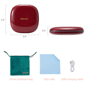 Mocado velvet storage bag protects the compact mirror during travel