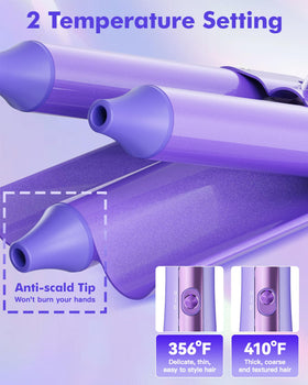 MOCEMTRY bubble curling wand in action for playful textures