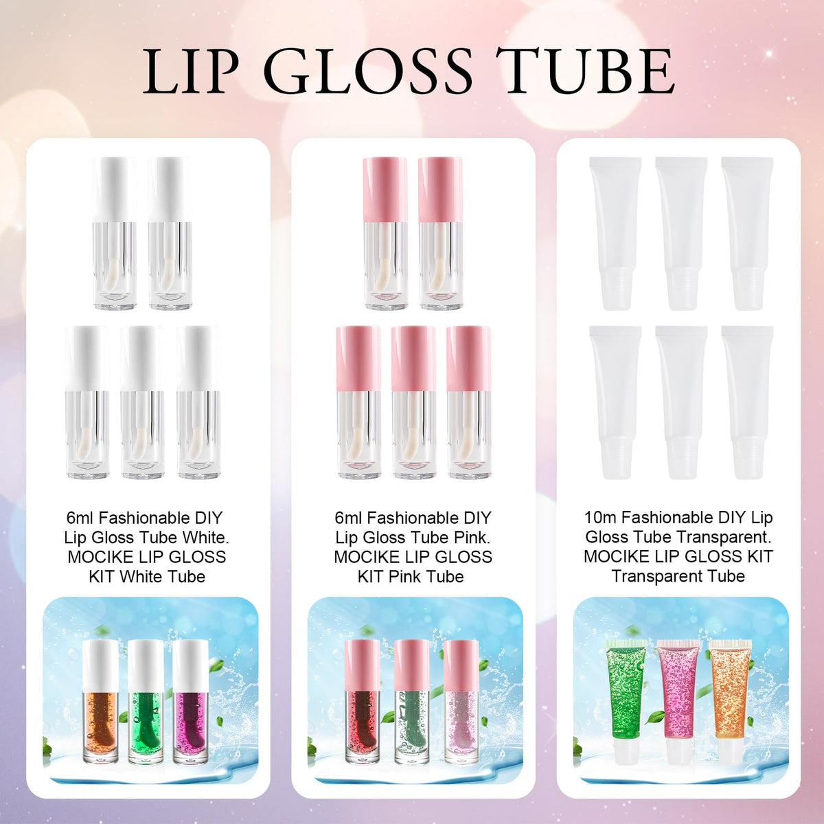 MOCIKE colorants capture vibrant, blendable lip gloss shades.