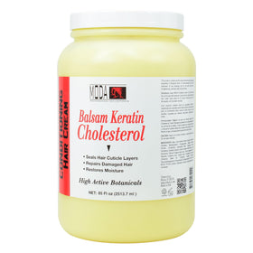 MODA keratin cholesterol balsam bottle for nourishing hair and easier styling