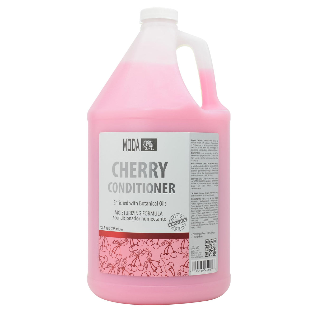 MODA Cherry Bulk Salon Conditioner backbar setup shows efficient conditioning for large operations
