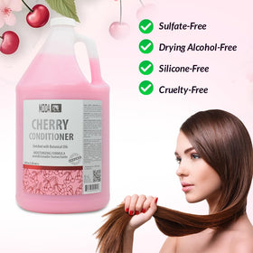 MODA Cherry Bulk Salon Conditioner color protection feature helps maintain vibrant hues