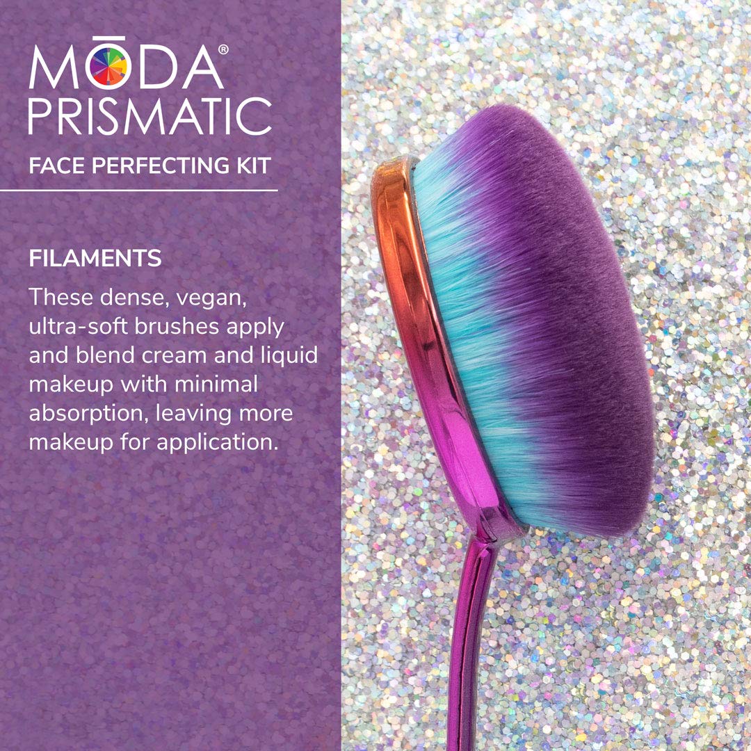 MODA Prismatic vegan filaments closeup highlight cruelty-free bristles
