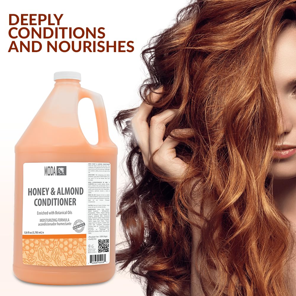 MODA conditioner in shower setting illustrates versatile application.
