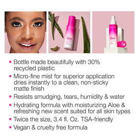 Model in a Bottle Aloe Vera formula bottle gentle on sensitive skin.