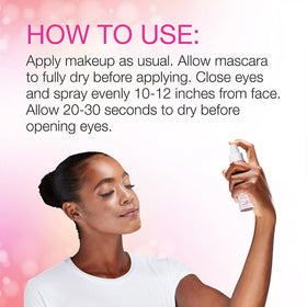 Model in a Bottle setting spray bottle—paraben-free and oil-free.