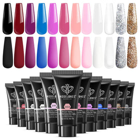 Modelones 12-color gel kit palette for versatile nail art options.