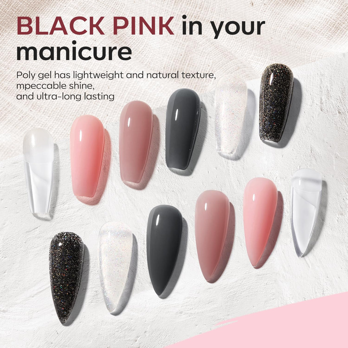 Modelones 8W nail lamp in action for quick gel curing.