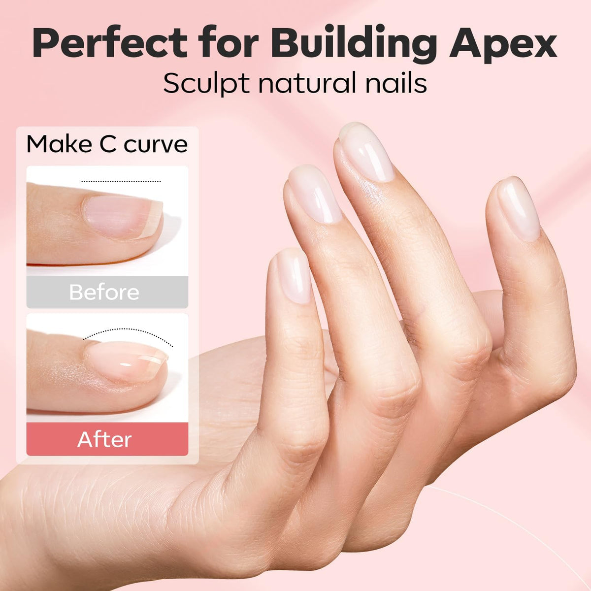 Modelones Acid-Free Primer improves bond between natural nails and gel.