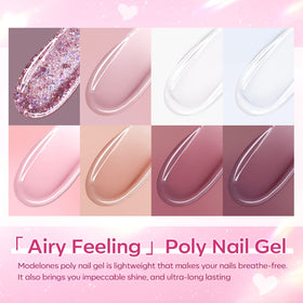 Base and top coats support a glossy, long-lasting finish.