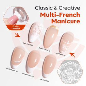 Modelones chrome powder kit adds a radiant shine to nail art.