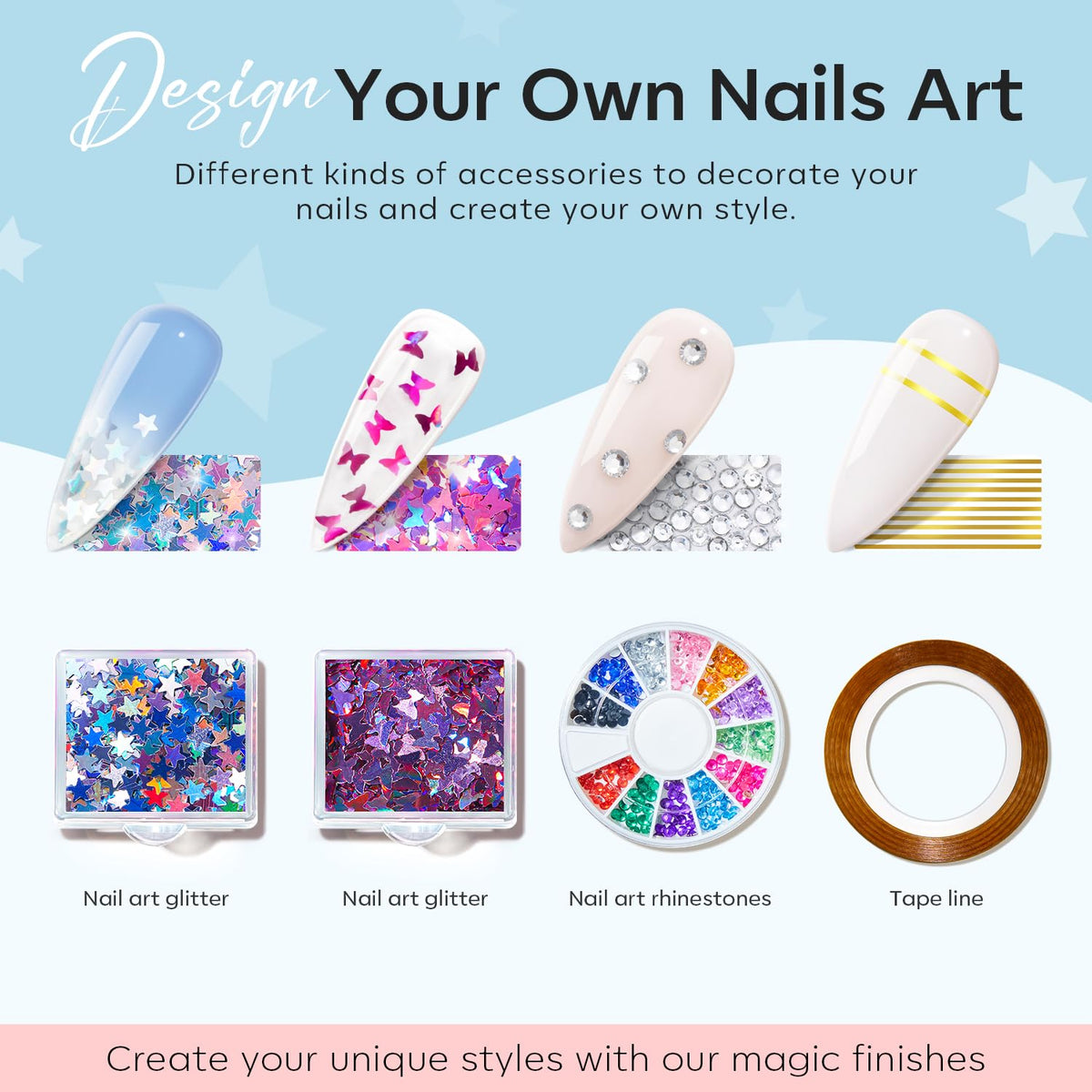 Modelones dual forms and nail forms enable versatile extensions