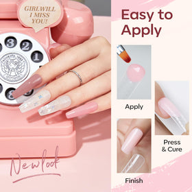 Modelones dual nail forms enable customized extensions for different nails.