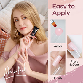 Modelones dual nail forms in twelve sizes for customized extensions.