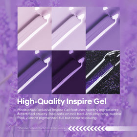 Modelones easy-glide brush applying gel polish for smooth nails