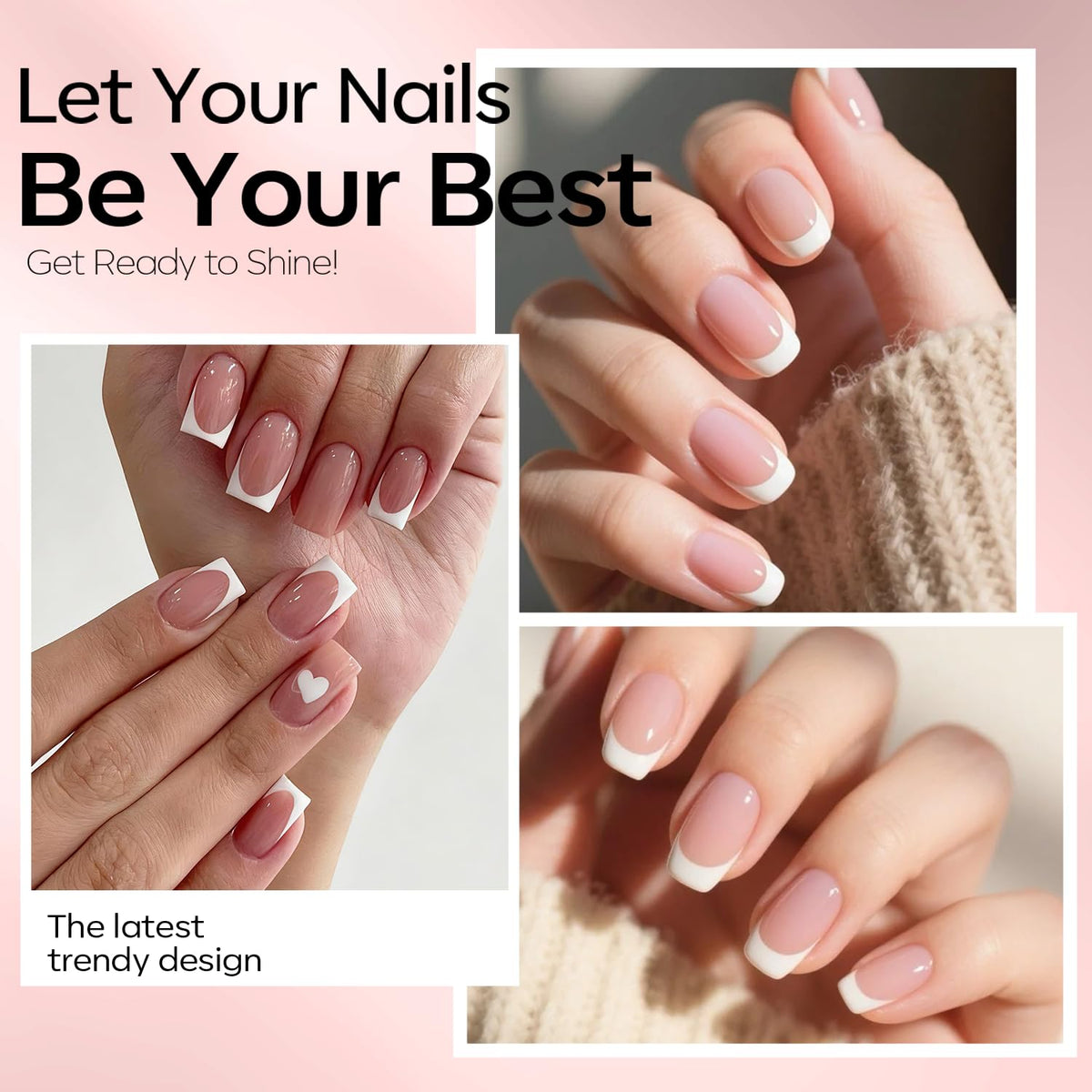 Modelones French Tip Stamp Tool for crisp, professional tips.