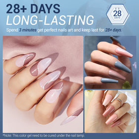 Modelones nude shade gel polish for natural-looking manicures