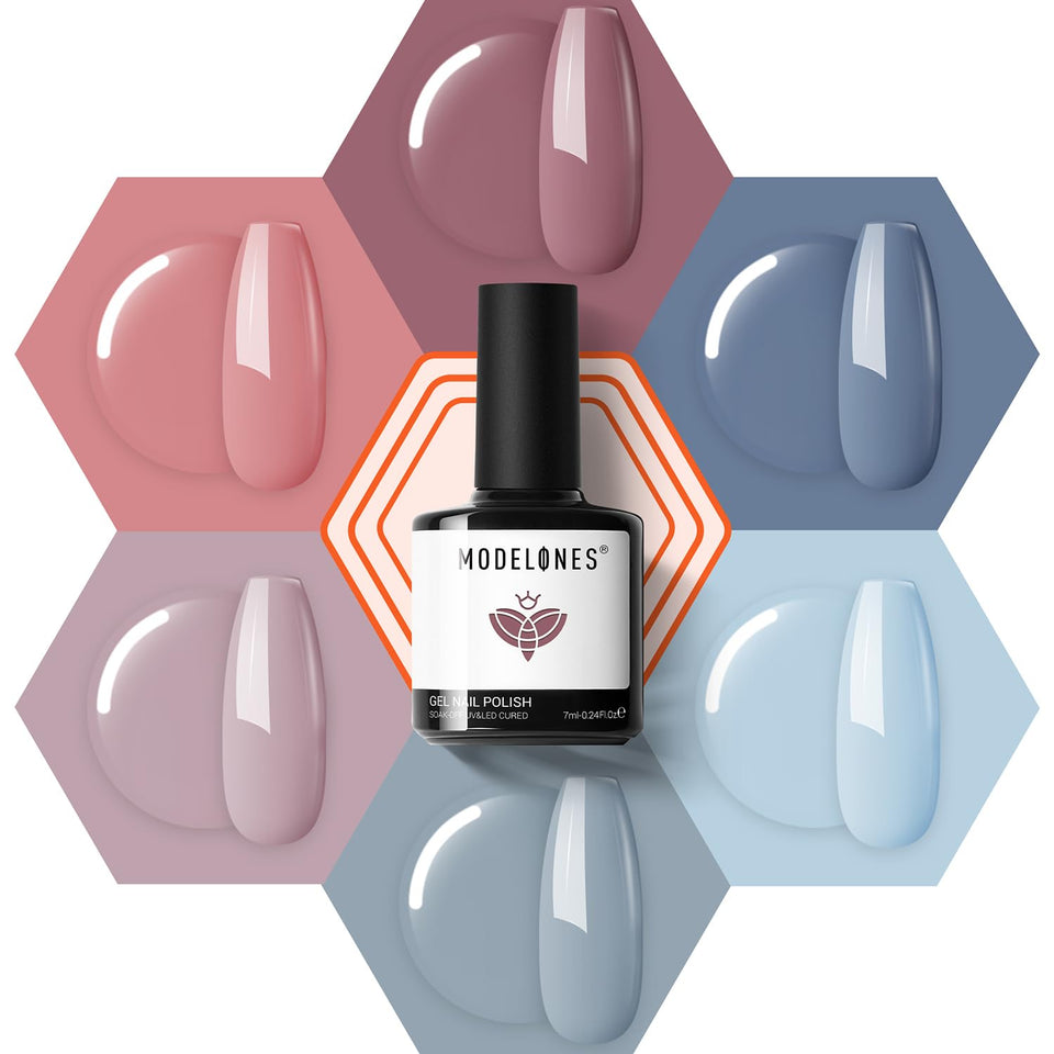 Modelones gel nail polish red shade for bold everyday or party-ready nails