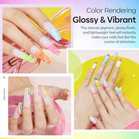 Modelones glitter top coat adds sparkling accents