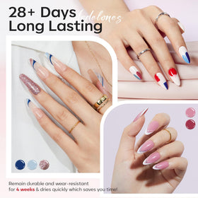 Modelones glitter top coat adds festive sparkle for eye-catching nail art