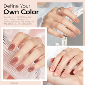 Modelones toxin-free formula supports healthy nails while you polish at home.