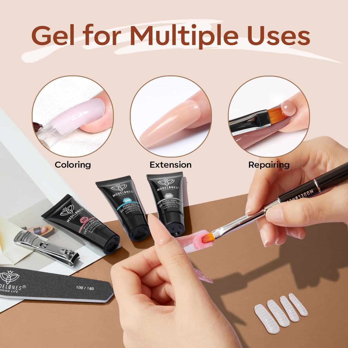 Modelones low-odor gel delivers salon vibes at home with minimal fumes.