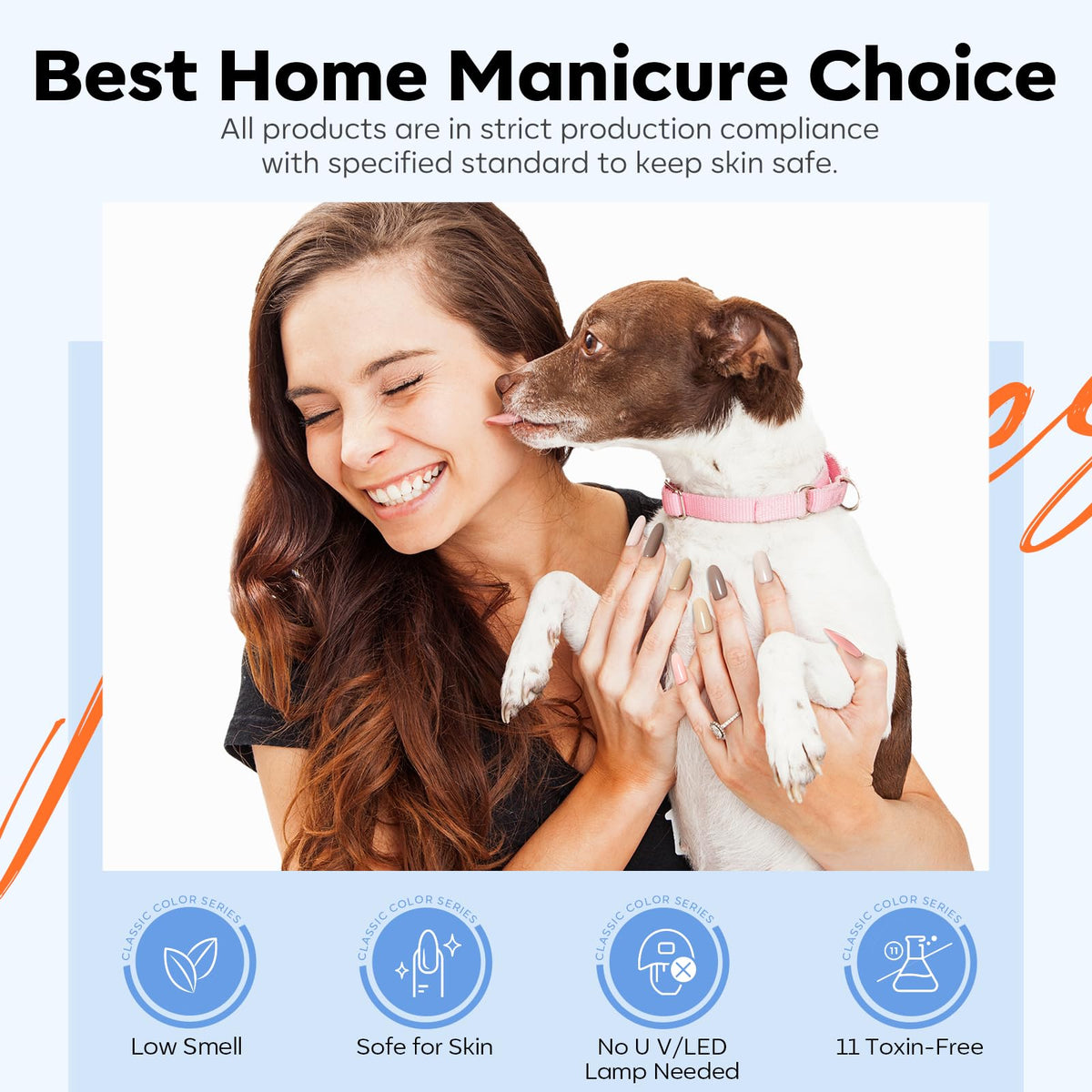 Modelones monomer quick-drying swatch illustrating efficient curing and low odor
