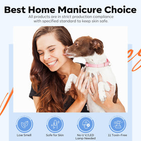 Modelones monomer quick-drying swatch illustrating efficient curing and low odor