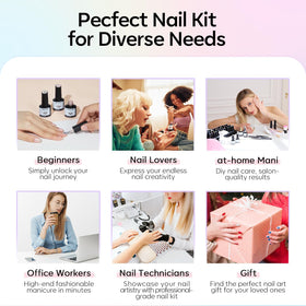 Modelones nail brush enables even, professional-looking application.