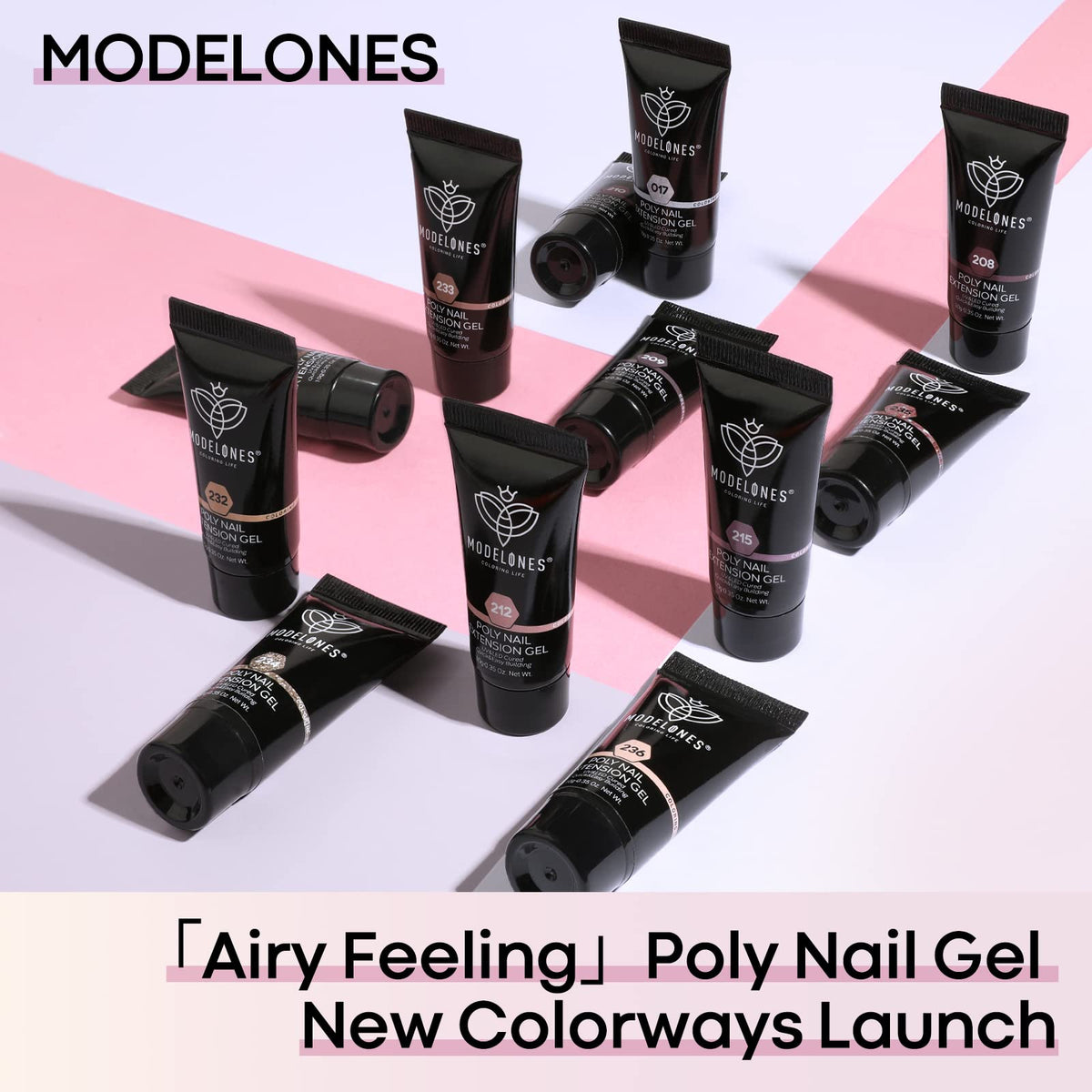 Modelones nude-pink tones suit daily wear with refined style.