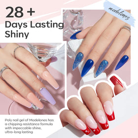 Modelones blue glitter bottle offers festive sparkle options