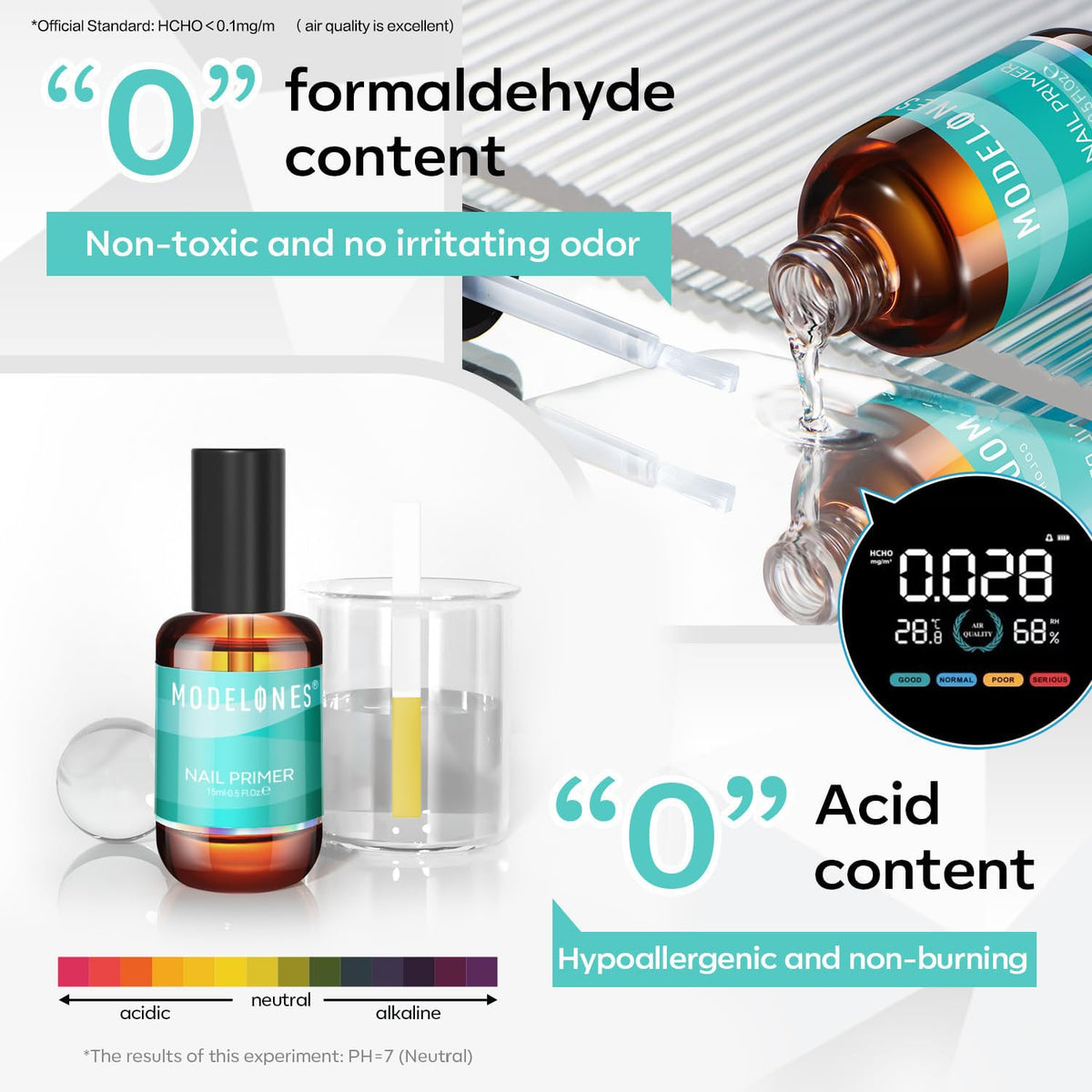 Modelones primer application glide for better gel polish adhesion