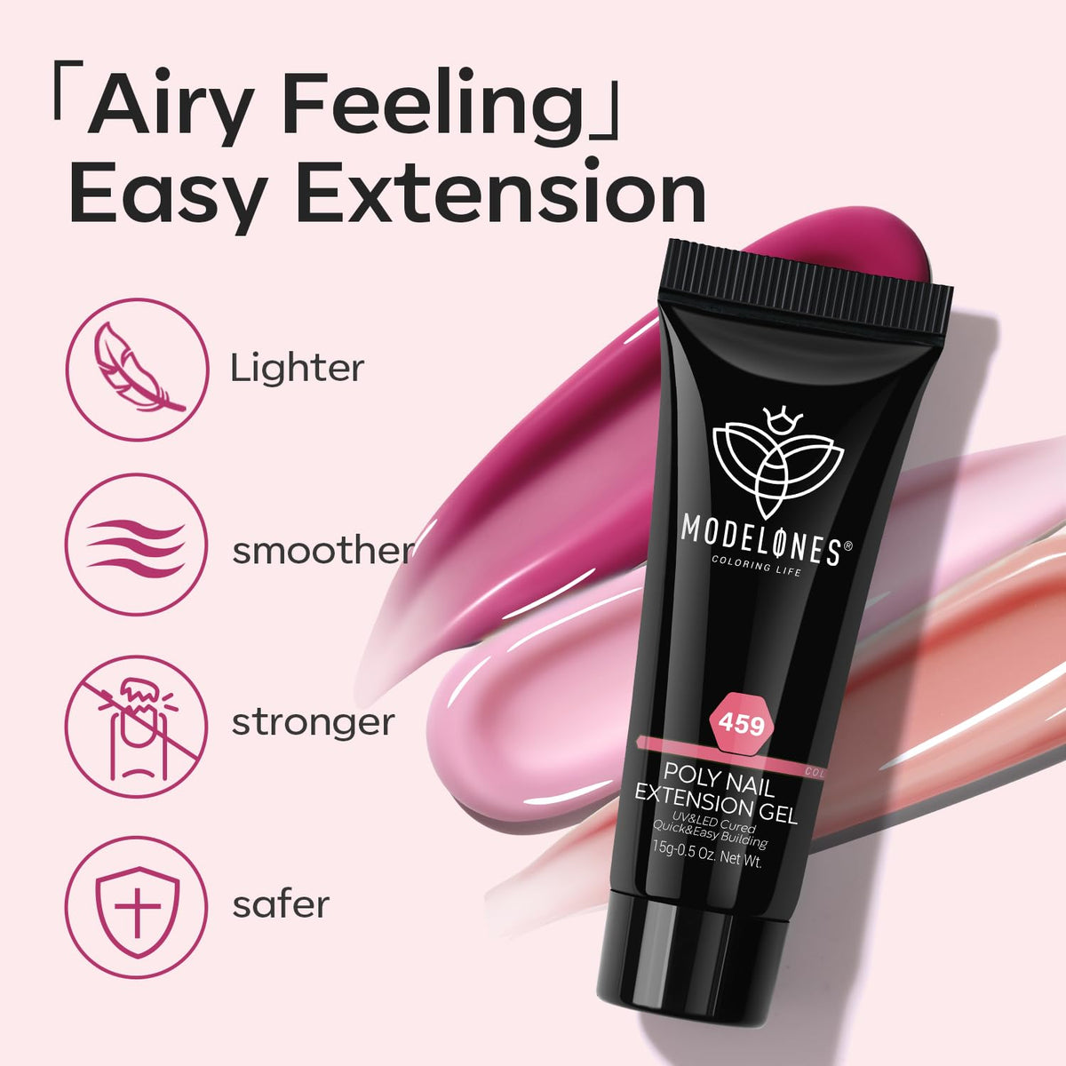 Modelones slip solution 15ml for shaping poly gel