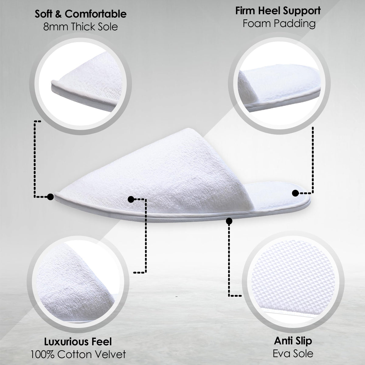Modlux Spa Slippers spa and home versatility for travel and hospitality