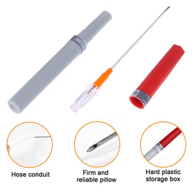 Moduzila needles housed in shockproof shell protecting during transport