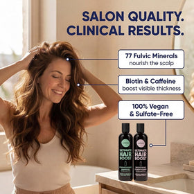 Moerie biotin complex closeup underscoring keratin support