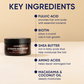 Moerie Mineral Hair Growth Mask applying to hair demonstrates easy, everyday use.