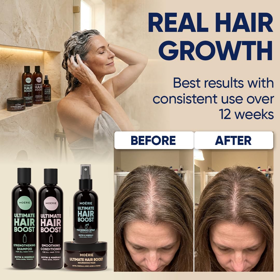 Moerie spray bottle delivering a light scalp refresh and easy styling