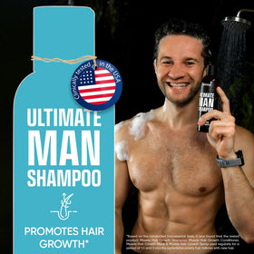 Moerie bottle lather on scalp demonstrates easy daily use for men