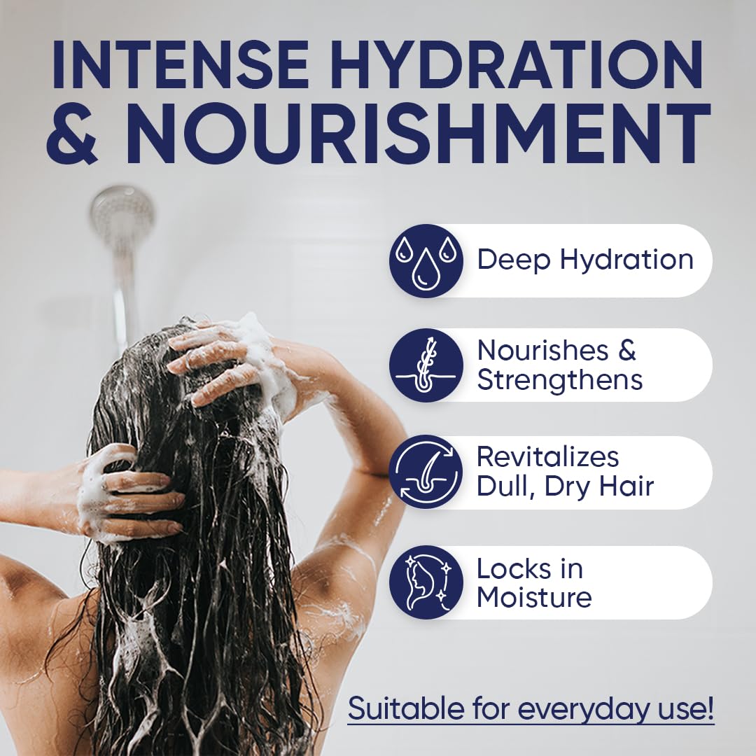 Moerie wet hair after application shows smooth, hydrated strands.