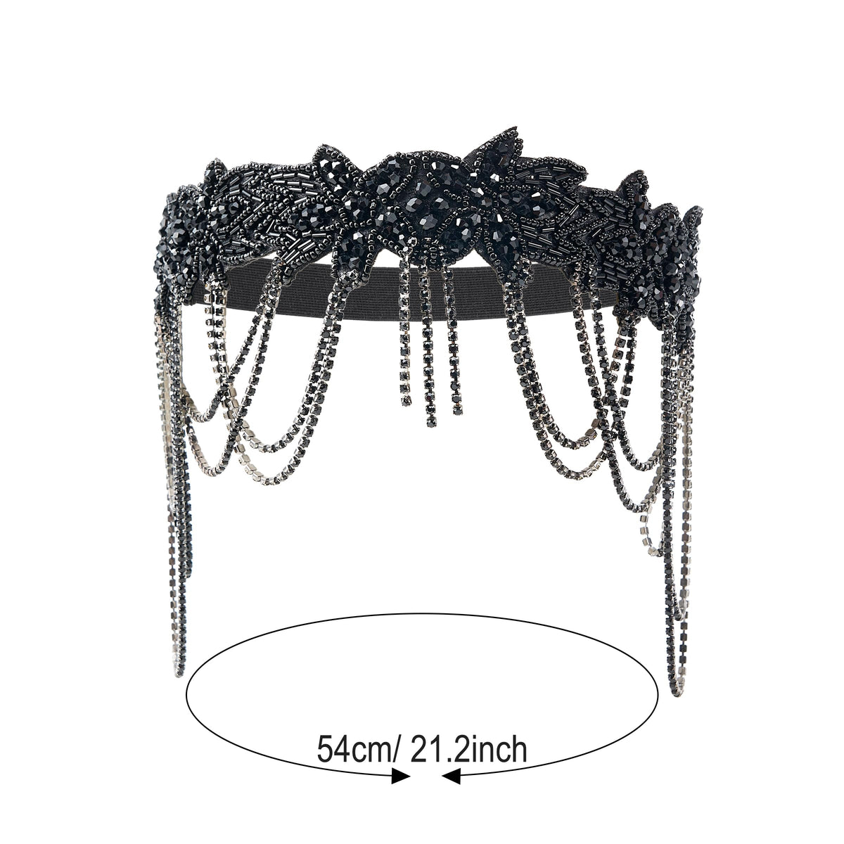 MoHern long black satin gloves for elegant evening gestures.