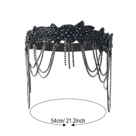 MoHern long black satin gloves for elegant evening gestures.