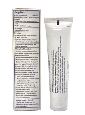 Mohnark Adapalene gel tube and label emphasizing paraben-free safety.