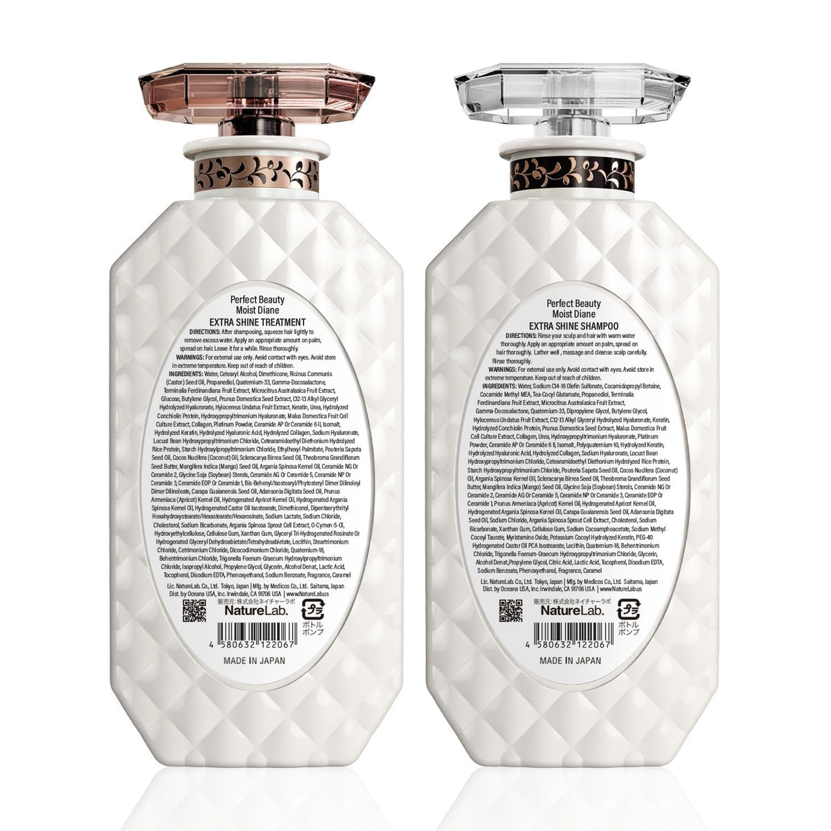 Moist Diane 30.4 oz bottle duo set displayed