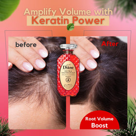Moist Diane Argan Oil illustration showing nourishing shine for hair