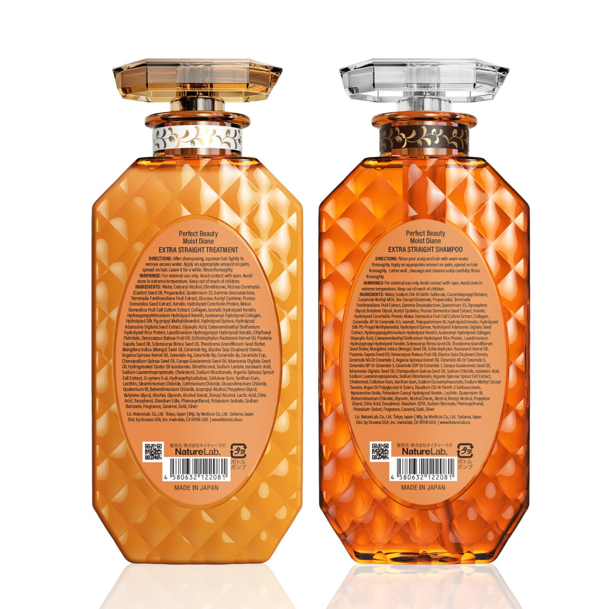 Moist Diane packaging detail signals premium Japanese formulation.