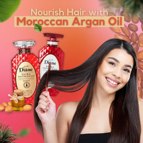 Moist Diane Thickening Conditioner tube delivers smoothing care for easy detangling