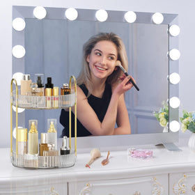 Gift-ready MOKANI vanity organizer with sleek, elegant design