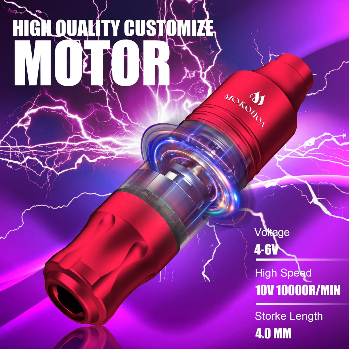 MOKOHOA battery for tattoo pen ensures longer sessions with stable power.